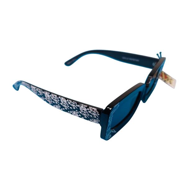 Ed Hardy Love Kills Slowly Sunglasses 100% UV Protective Vertex Black Skulls - Picture 5 of 16